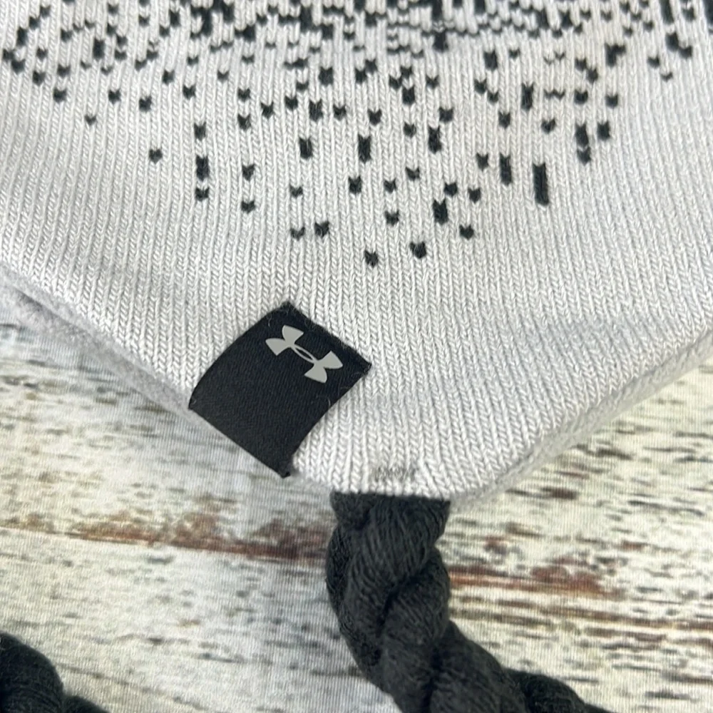 Girl’s Black/Grey Under Armor Bennie With Rope Tie and Tassels